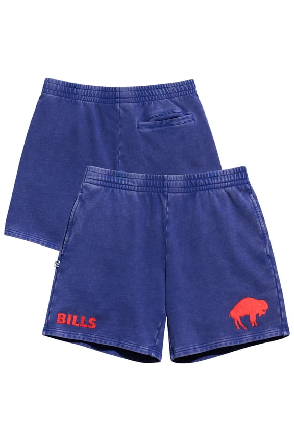 Men's Chalk Line Royal Buffalo Bills Washed Logo Draft Shorts