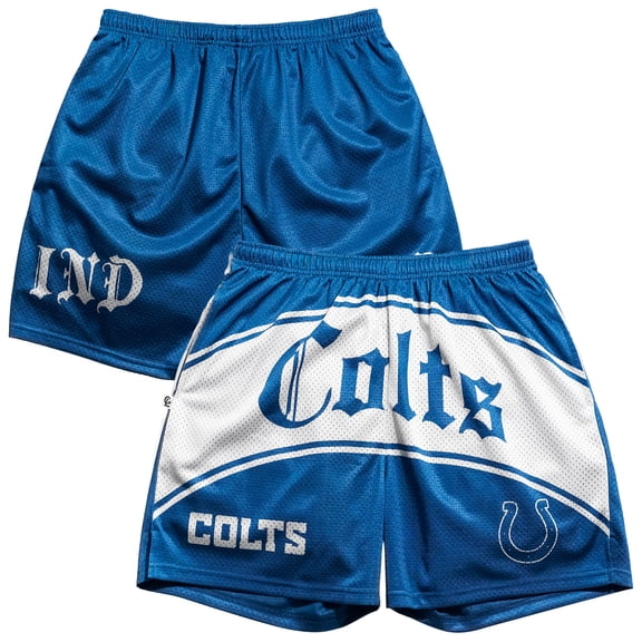 Men's Chalk Line Royal Indianapolis Colts Victorian Retro Shorts