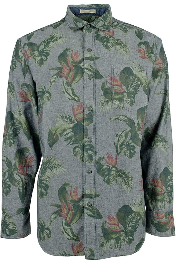 Men's Chambray Ole Button-down Shirt-OD-M