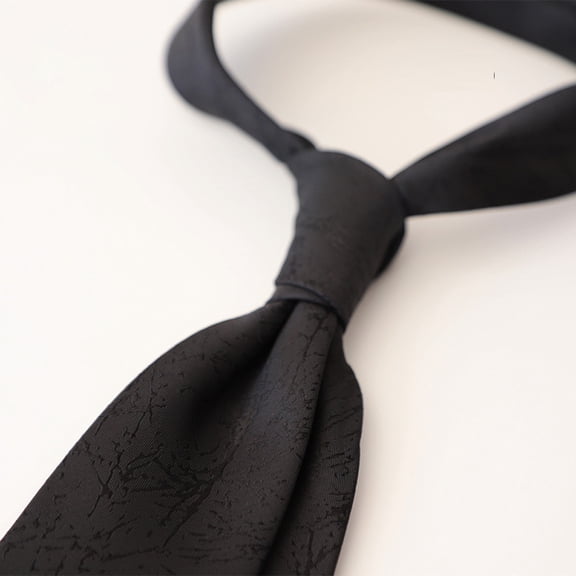 Men's Chambray Skinny Necktie Tie Textured Distressed Style Solid Modern Necktie Great for Weddings, Dances, Missionaries, Dads, Grooms and Groomsmen