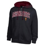 Men's Champion Black Arizona State Sun Devils Arch Logo Full-Zip Fleece ...