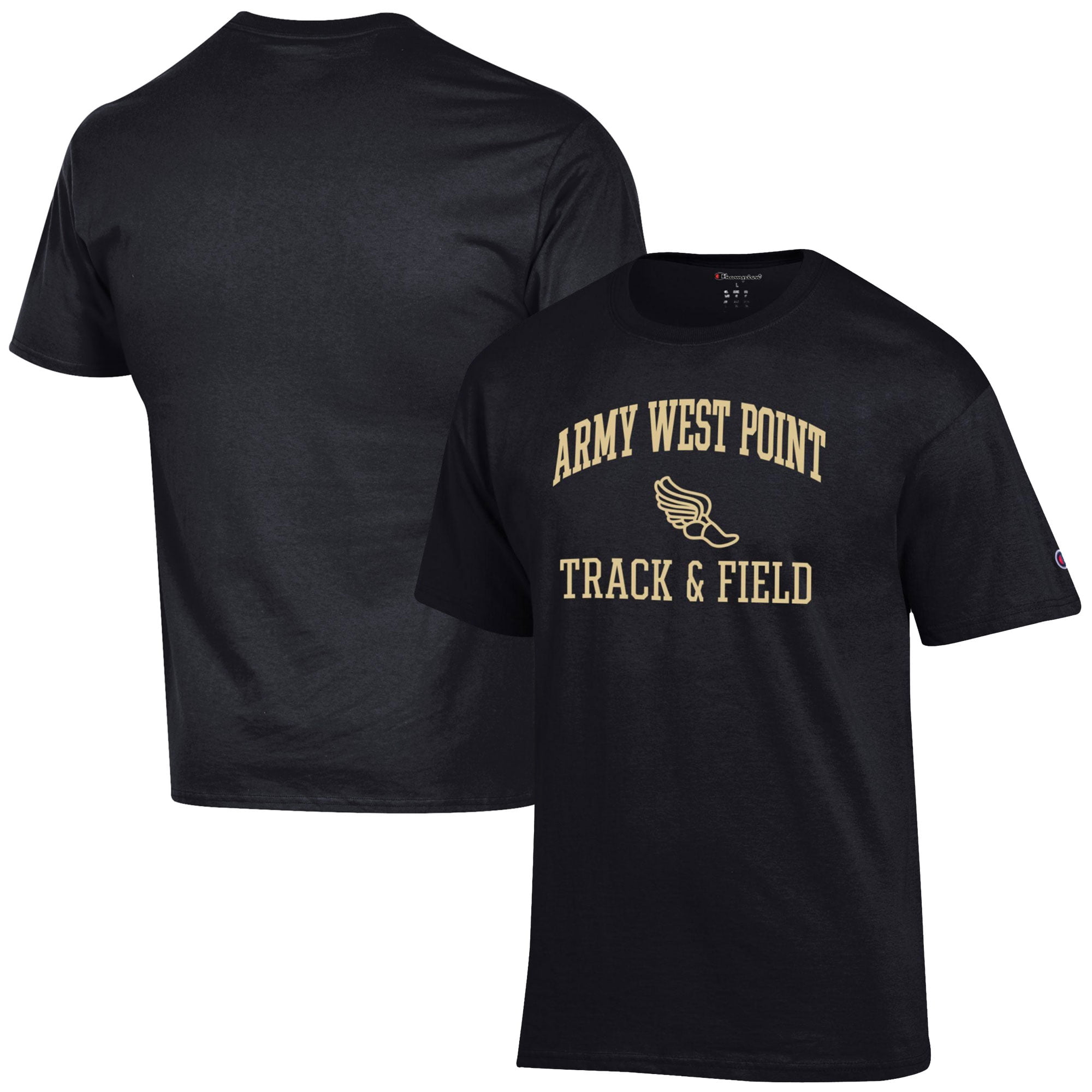 Men's Champion  Black Army Black Knights Track & Field Icon T-Shirt