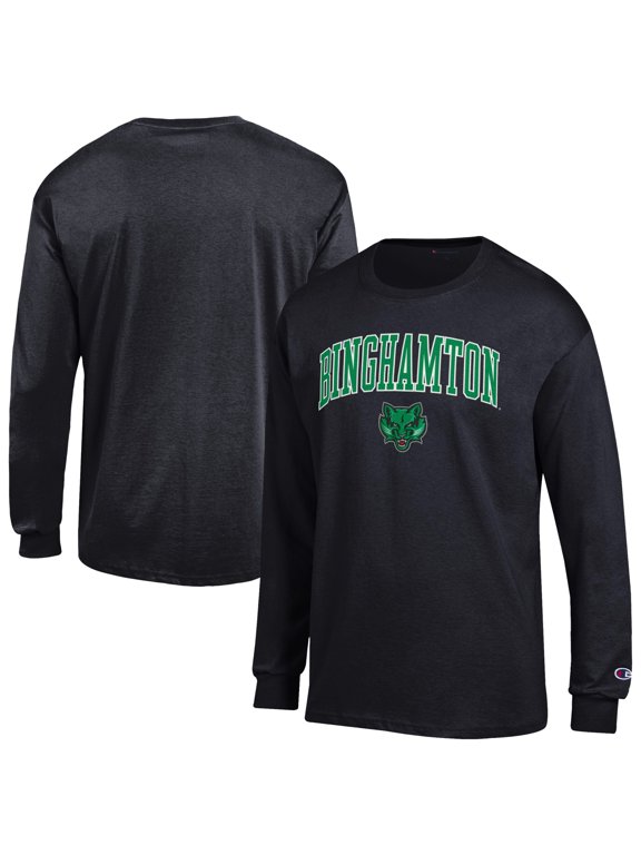 Men's Champion Black Binghamton Bearcats Campus Long-Sleeve T-Shirt