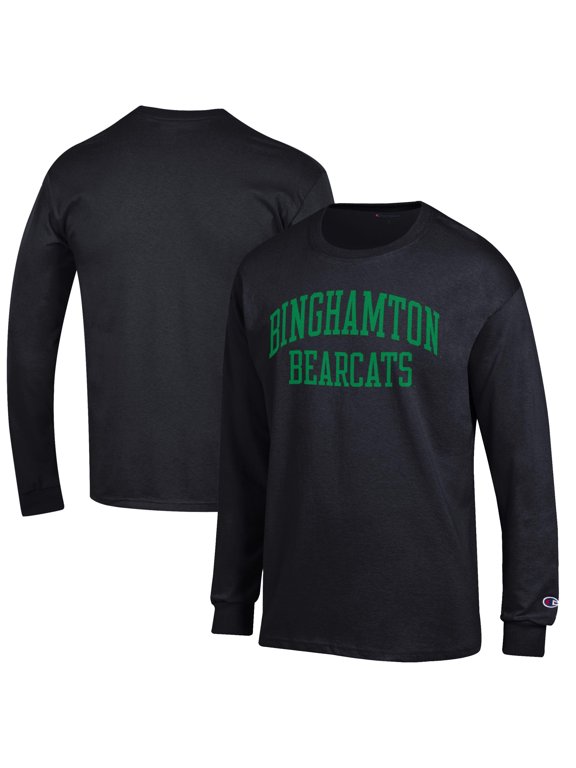 Men's Champion Black Binghamton Bearcats Jersey Long Sleeve T-Shirt