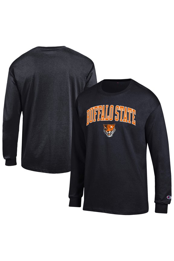 Men's Champion Black Buffalo State Bengals Campus Long-Sleeve T-Shirt