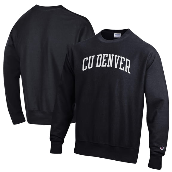Men's Champion Black CU Denver Lynx Reverse Weave Pullover Sweatshirt