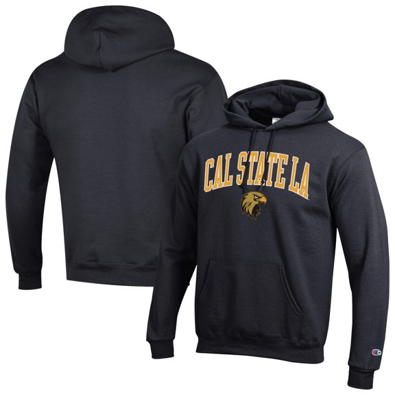 Men's Champion Black Cal State L.A. Golden Eagles  Campus Eco Powerblend Hoodie