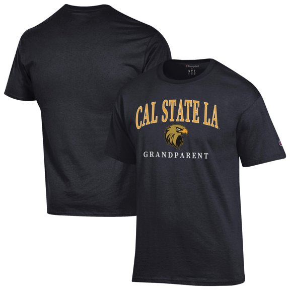 Men's Champion Black Cal State L.A. Golden Eagles Grandparent Arch Logo T-Shirt
