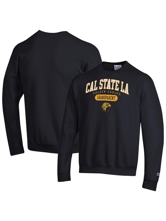Men's Champion Black Cal State L.A. Golden Eagles Grandparent Logo Eco Powerblend Sweatshirt