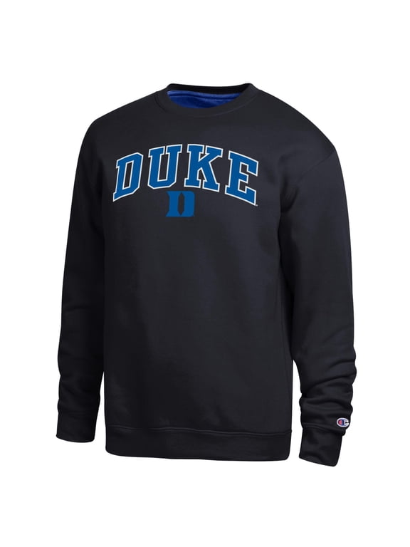 Men's Champion Black Duke Blue Devils Arch Sweatshirt