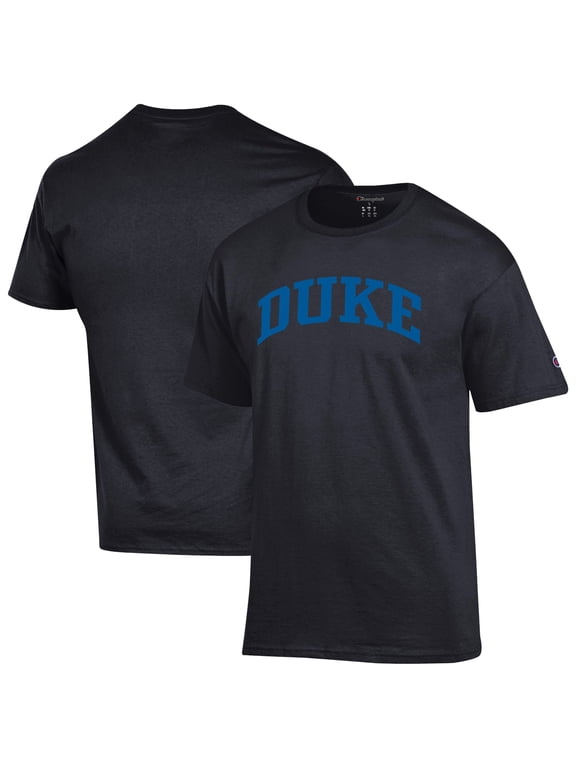 Men's Champion Black Duke Blue Devils Basic Arch T-Shirt