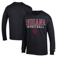 thumbnail image 1 of Men's Champion Black Indiana Hoosiers Basketball Stack Long Sleeve T-Shirt, 1 of 3