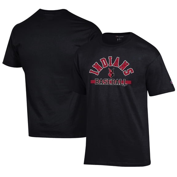 Men's Champion Black Indianapolis Indians Jersey T-Shirt