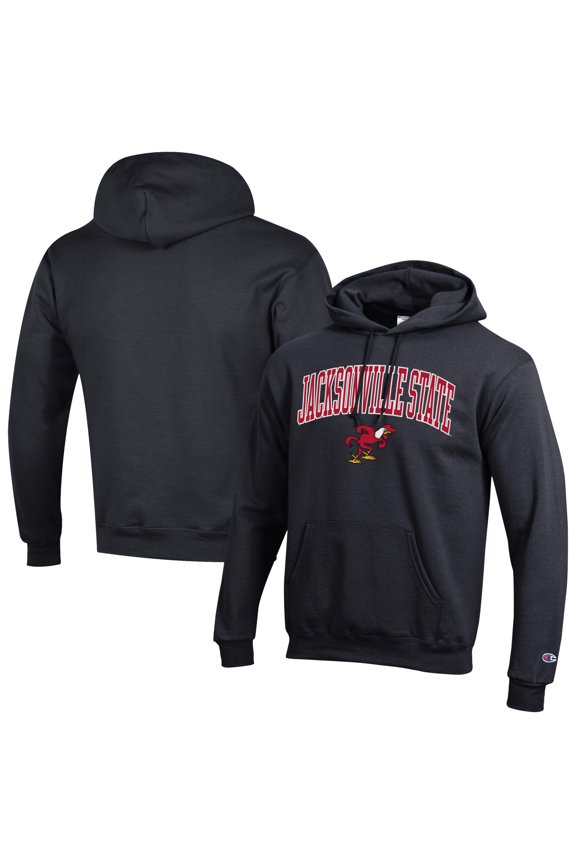 Men's Champion Black Jacksonville State Gamecocks Campus Eco Powerblend Hoodie