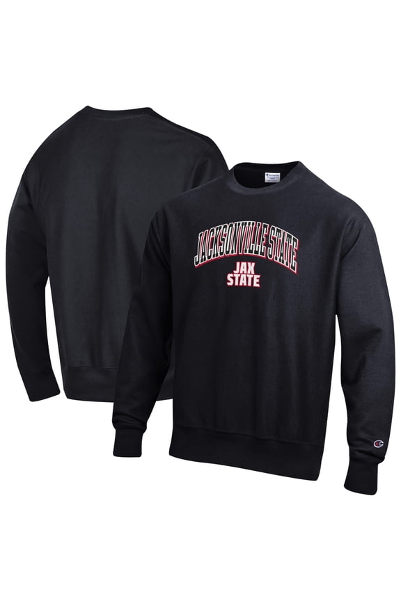 Men's Champion Black Jacksonville State Gamecocks Reverse Weave Sweatshirt
