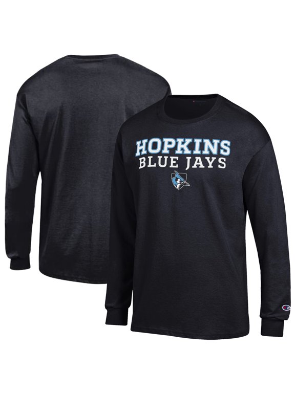 Men's Champion Black Johns Hopkins Blue Jays Team Long-Sleeve T-Shirt