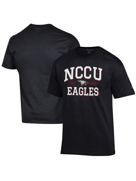 Men's Champion Black North Carolina Central Eagles Est. Date Jersey T-Shirt