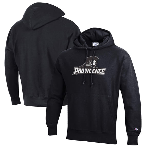 Men's Champion Black Providence Friars Reverse Weave Fleece Pullover Hoodie