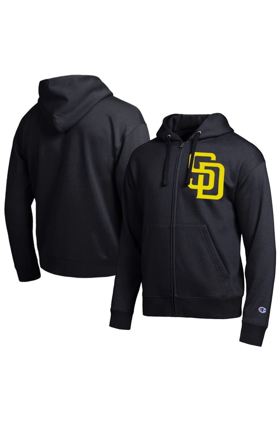 Men's Champion  Black San Diego Padres All-Star Full-Zip Hoodie