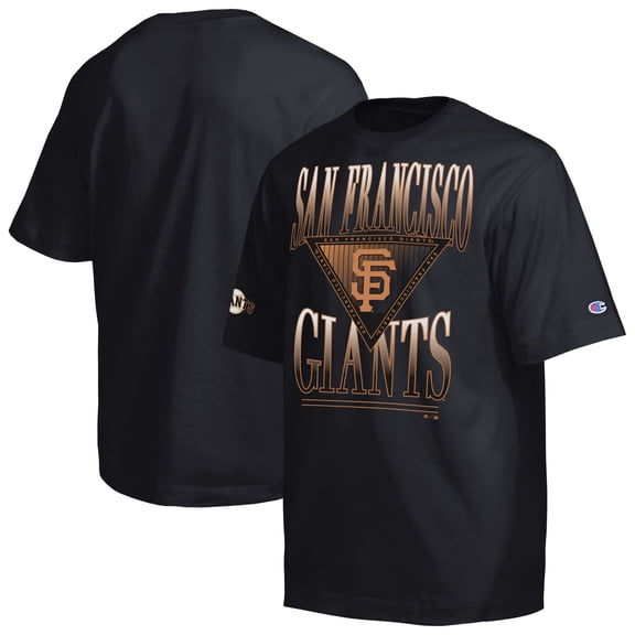 Men's Champion Black San Francisco Giants Traditions Two Locations T-Shirt