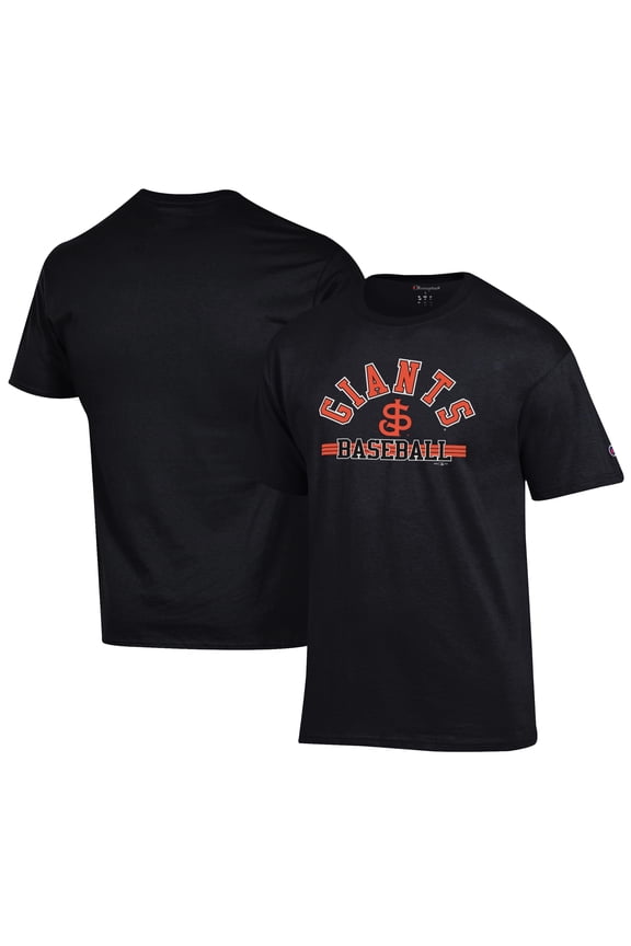 Men's Champion Black San Jose Giants Jersey T-Shirt