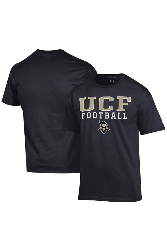 Men's Champion Black UCF Knights Football Jersey T-Shirt