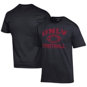 Mens Champion Black UNLV Rebels Football Jersey T-Shirt