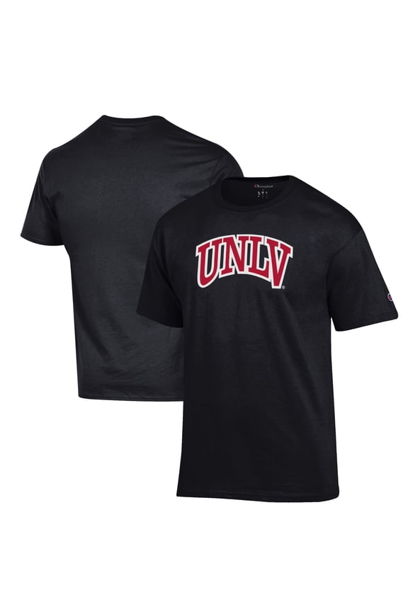 Men's Champion Black UNLV Rebels Primary Jersey T-Shirt