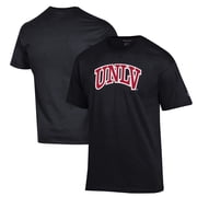 Mens Champion Black UNLV Rebels Primary Jersey T-Shirt
