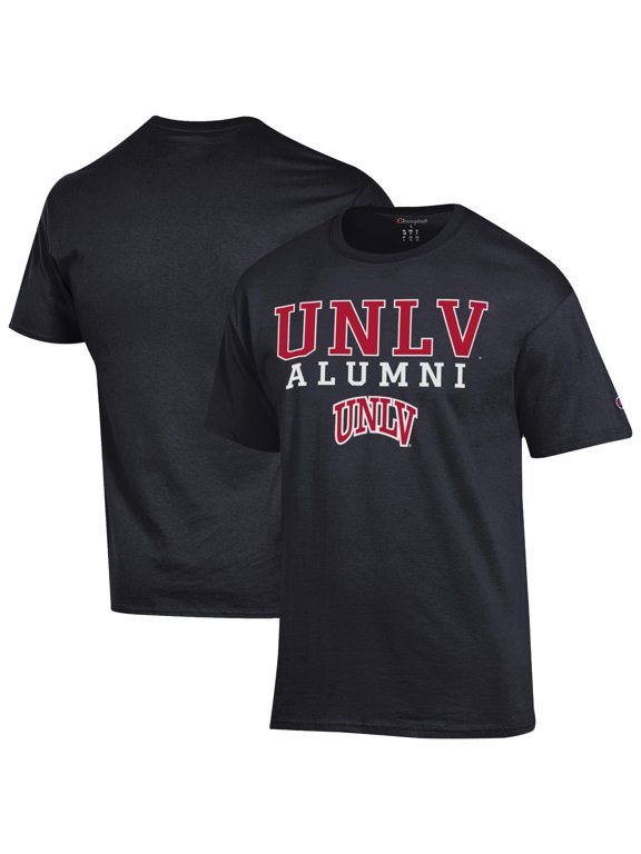 Men's Champion Black UNLV Rebels Stacked Alumni T-Shirt