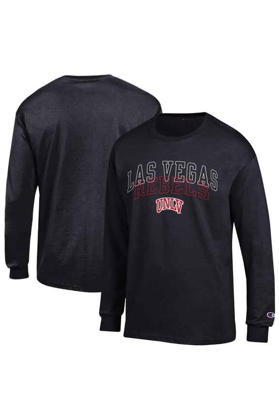 Men's Champion  Black UNLV Rebels Team Long-Sleeve T-Shirt