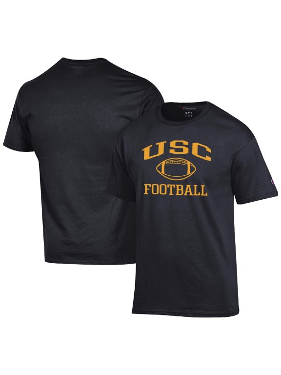 Men's Champion Black USC Trojans Football Icon T-Shirt