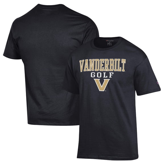 Men's-Champion Black Vanderbilt Commodores Short Sleeve T-Shirt