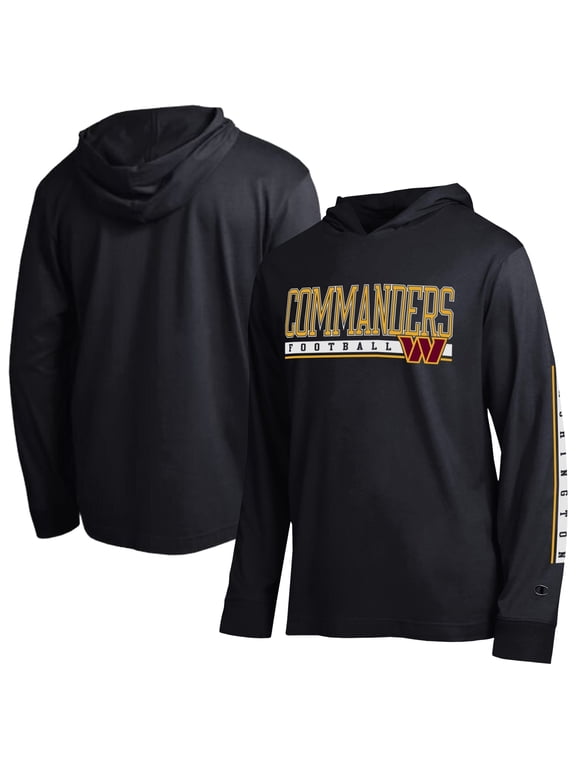 Men's Champion Black Washington Commanders All Star Hooded T-Shirt