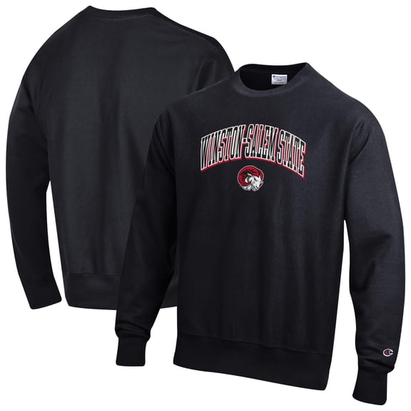 Men's Champion Black Winston-Salem State Rams Reverse Weave Sweatshirt