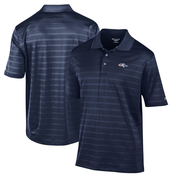 Men's Champion Blue MSU Denver Roadrunners Relaxed Fit Textured Solid Polo