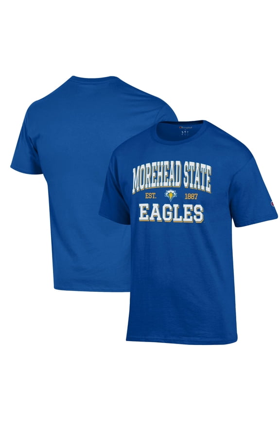 Men's Champion Blue Morehead State Eagles Jersey T-Shirt