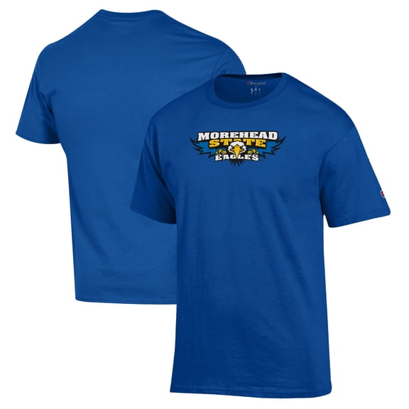 Men's Champion Blue Morehead State Eagles Logo Jersey T-Shirt