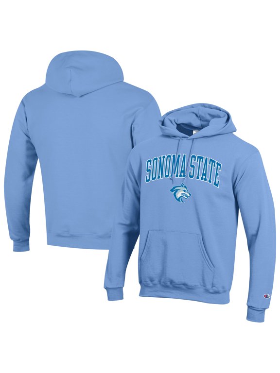 Men's Champion Blue Sonoma State Seawolves Campus Eco Powerblend Hoodie