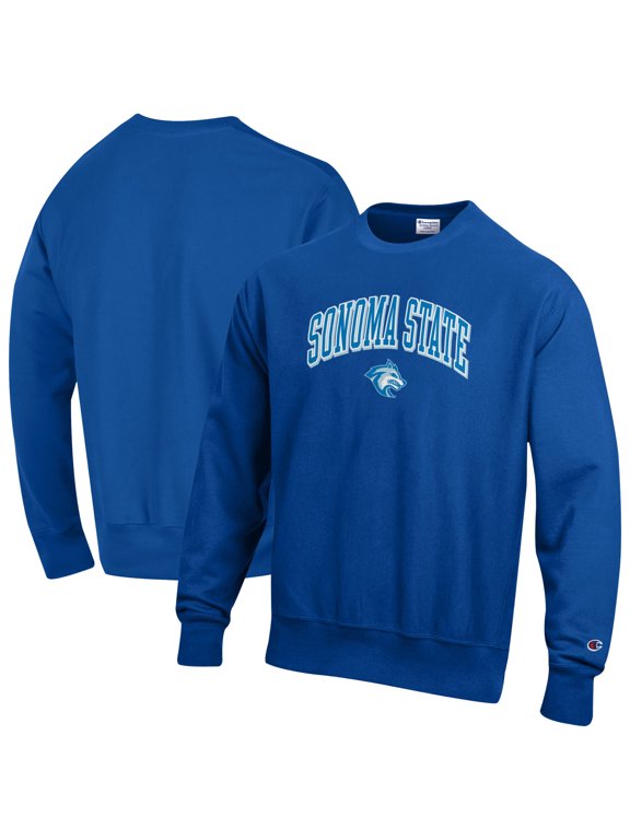Men's Champion Blue Sonoma State Seawolves Reverse Weave Sweatshirt