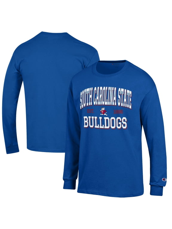 Men's Champion Blue South Carolina State Bulldogs Jersey Est. Date Long Sleeve T-Shirt