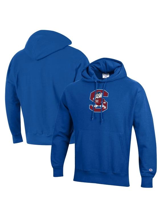 Men's Champion Blue South Carolina State Bulldogs Reverse Weave Fleece Pullover Hoodie