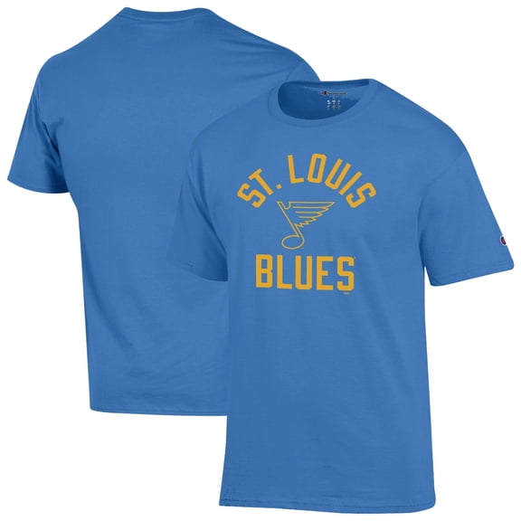 Men's Champion Blue St. Louis Blues Primary Logo Jersey T-Shirt