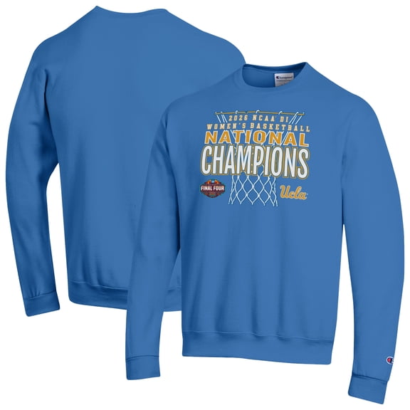 Men's Champion Blue UCLA Bruins 2026 NCAA Women's Basketball National Champions Powerblend Sweatshirt
