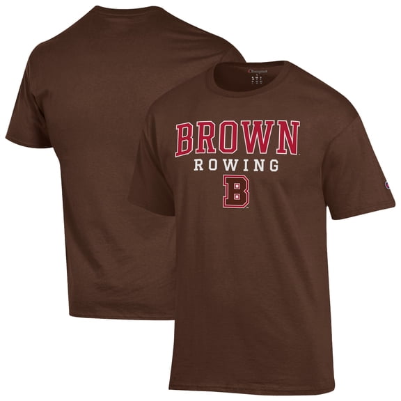 Men's Champion Brown Brown Bears Rowing Jersey T-Shirt