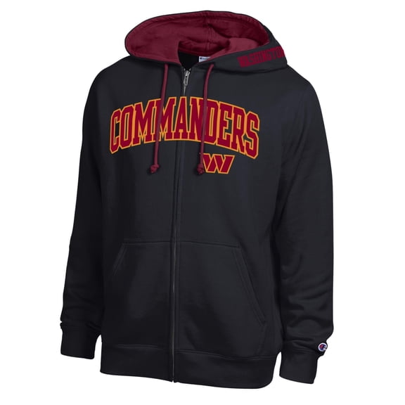 Men's Champion Burgundy/Garnet Washington Commanders Full-Zip Hoodie