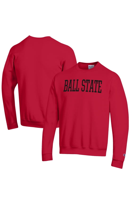 Men's Champion Cardinal Ball State Cardinals Eco Powerblend Crewneck Sweatshirt