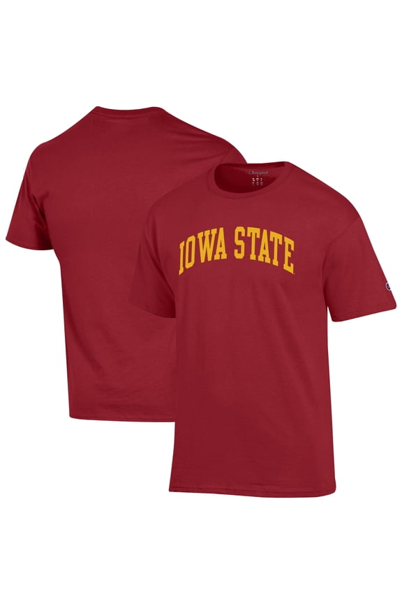 Men's Champion Cardinal Iowa State Cyclones Basic Arch T-Shirt