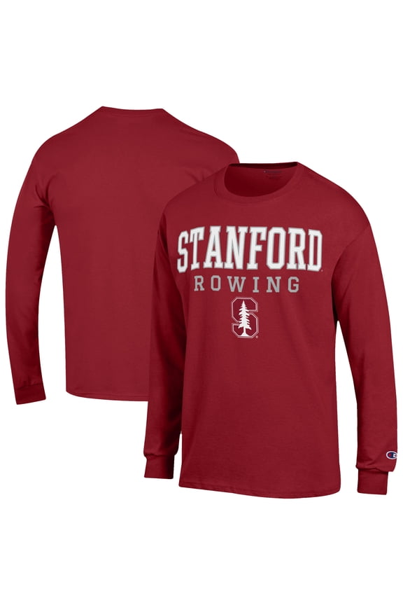 Men's Champion  Cardinal Stanford Cardinal Rowing Jersey Long Sleeve T-Shirt