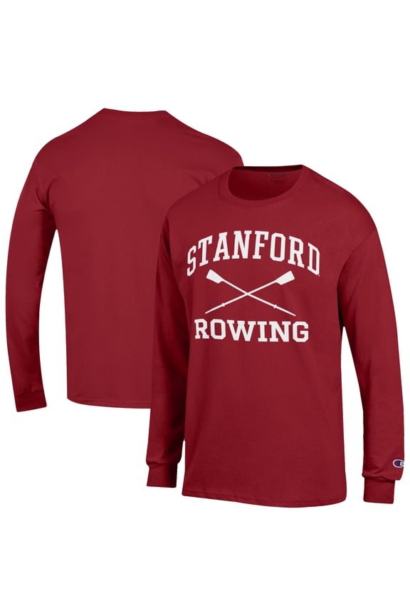 Men's Champion  Cardinal Stanford Cardinal Rowing Jersey Long Sleeve T-Shirt